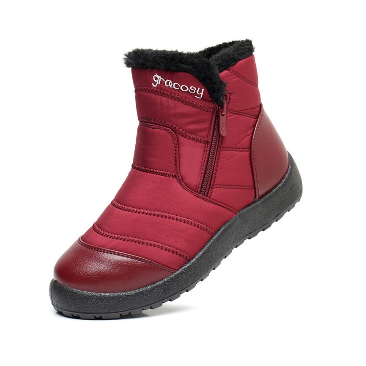 BLWOENS - Botas de algodón para Mujer - Rojo