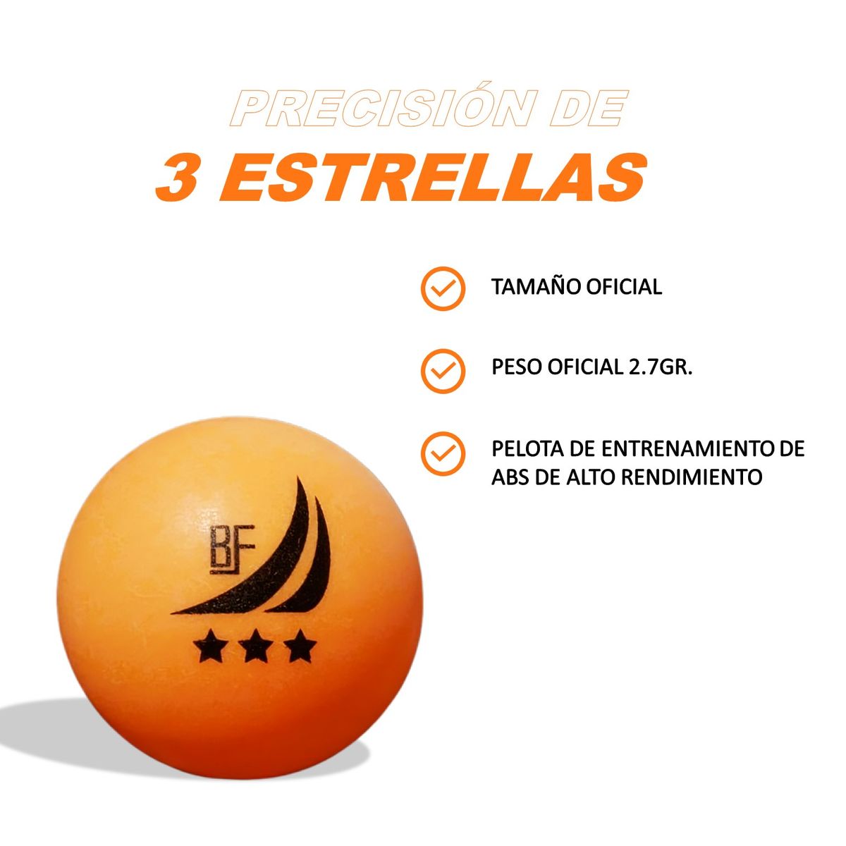 FUBBALL - 60 Pelotas Ping Pong Tenis Mesa Training + Frasco Importado