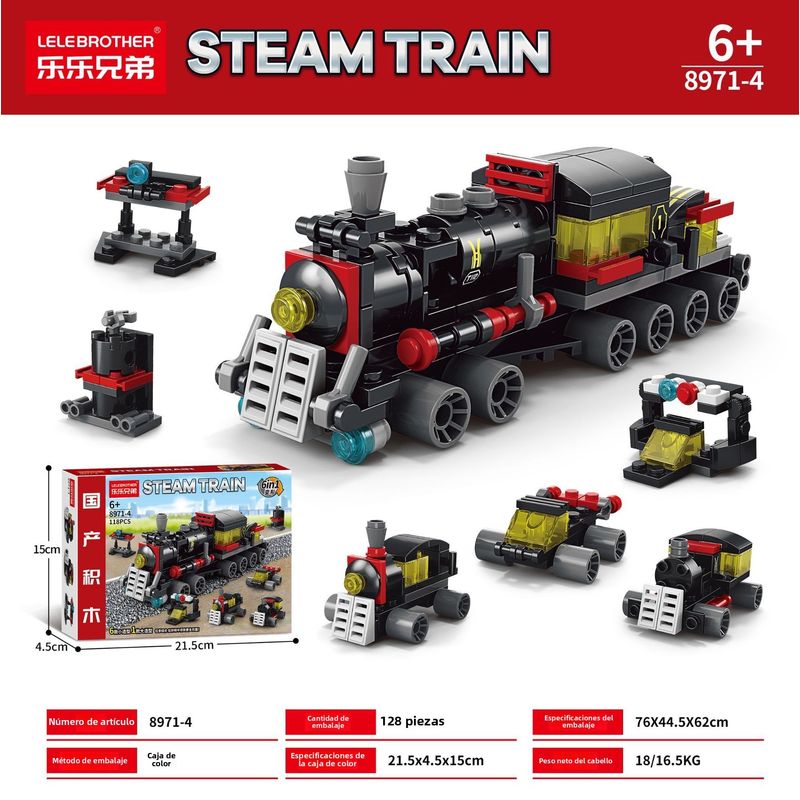 TIOZONEY - Juguete para Niños Tren Rojo Armable