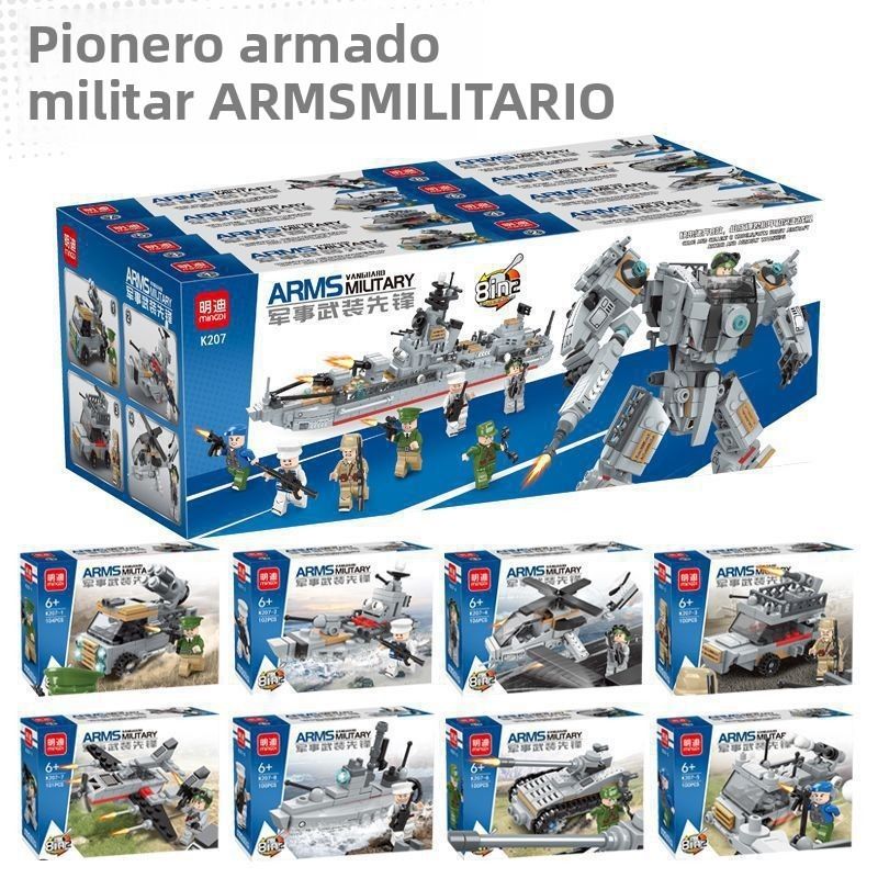 TIOZONEY - Juguete Para Niños Set de Armado Militar Armables