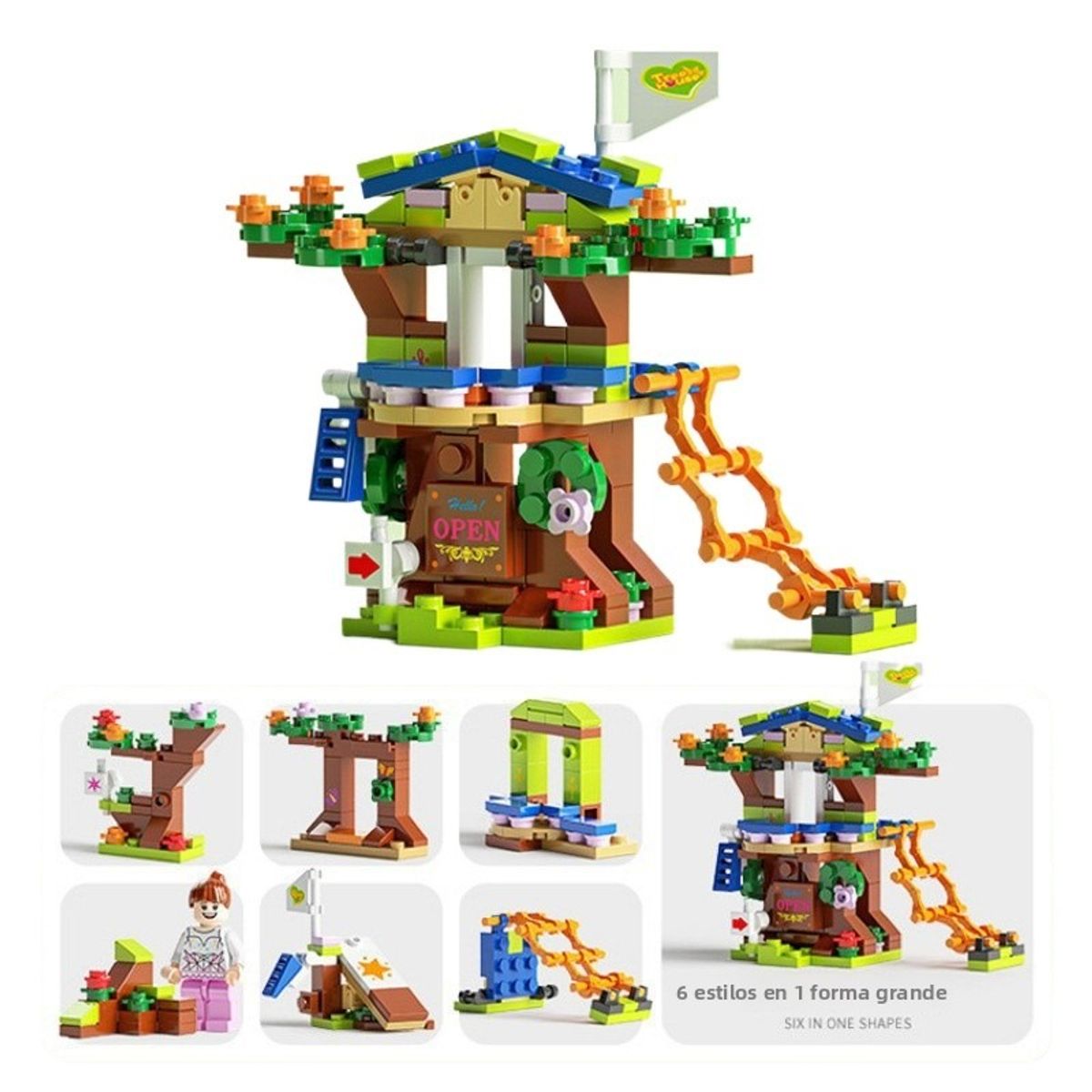 TIOZONEY - Juguete Para Niños Casa de Muñecas Armable