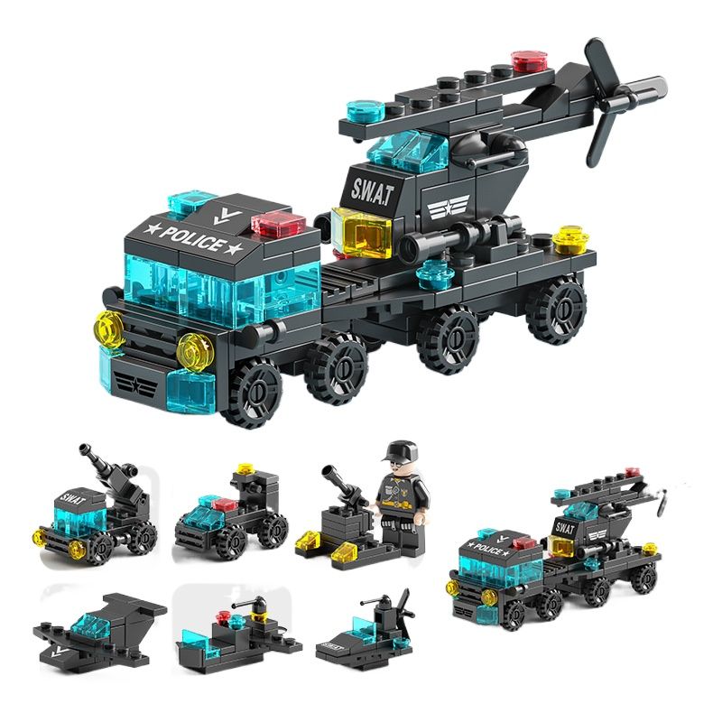 TIOZONEY - Juguete Para Niños 6 en 1 SWAT Armable