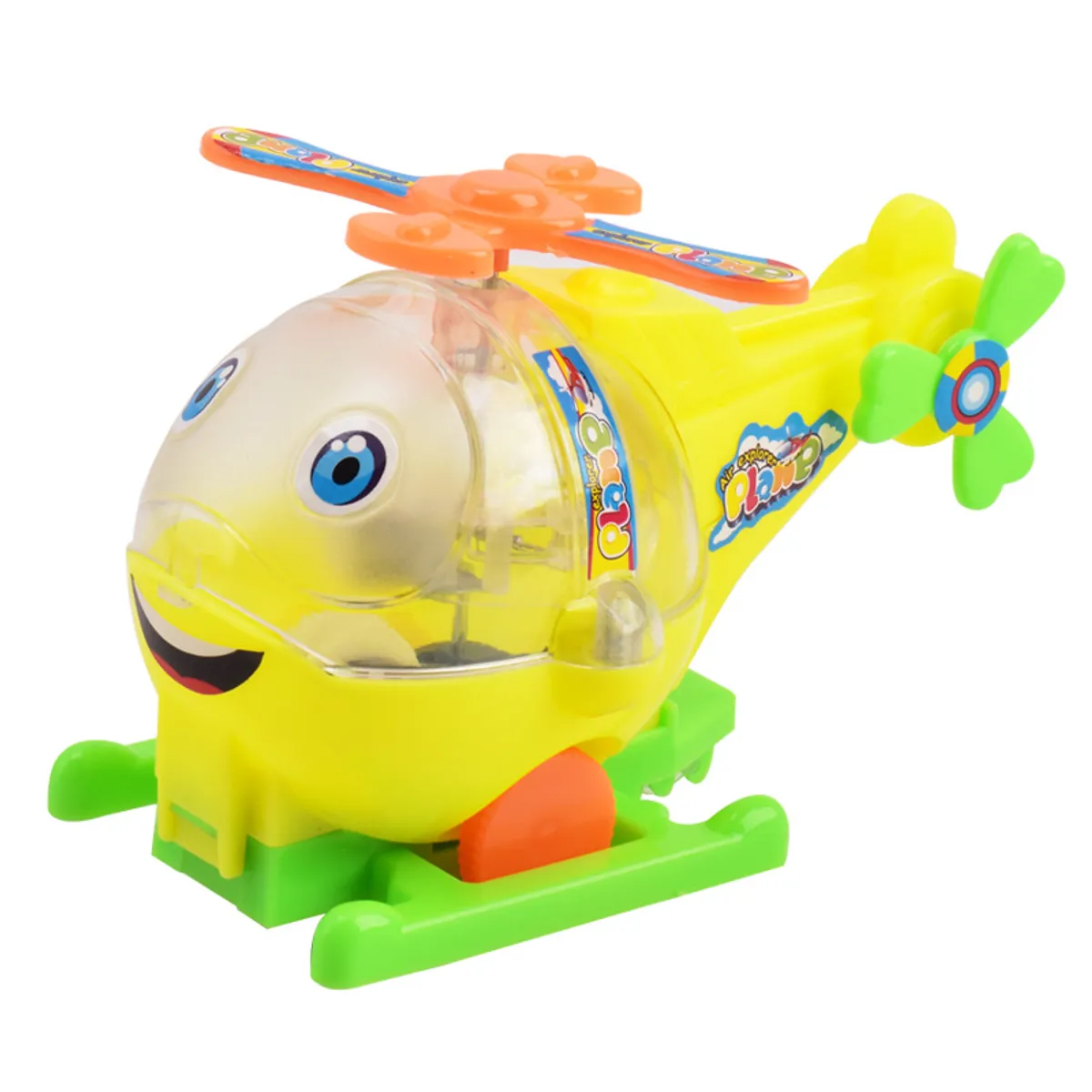 TIOZONEY - Pequeño helicóptero de juguete - amarillo