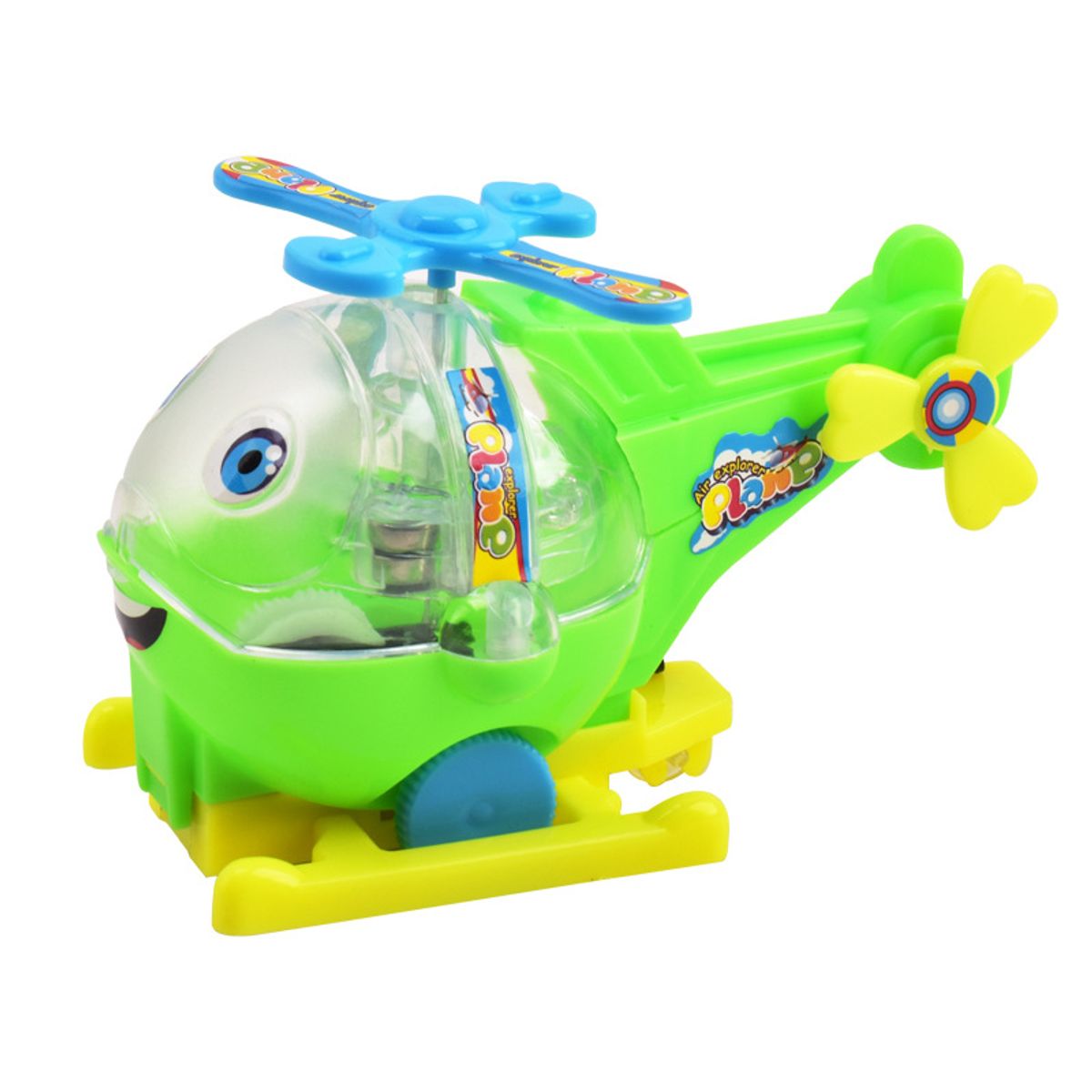 TIOZONEY - Pequeño helicóptero de juguete - verde