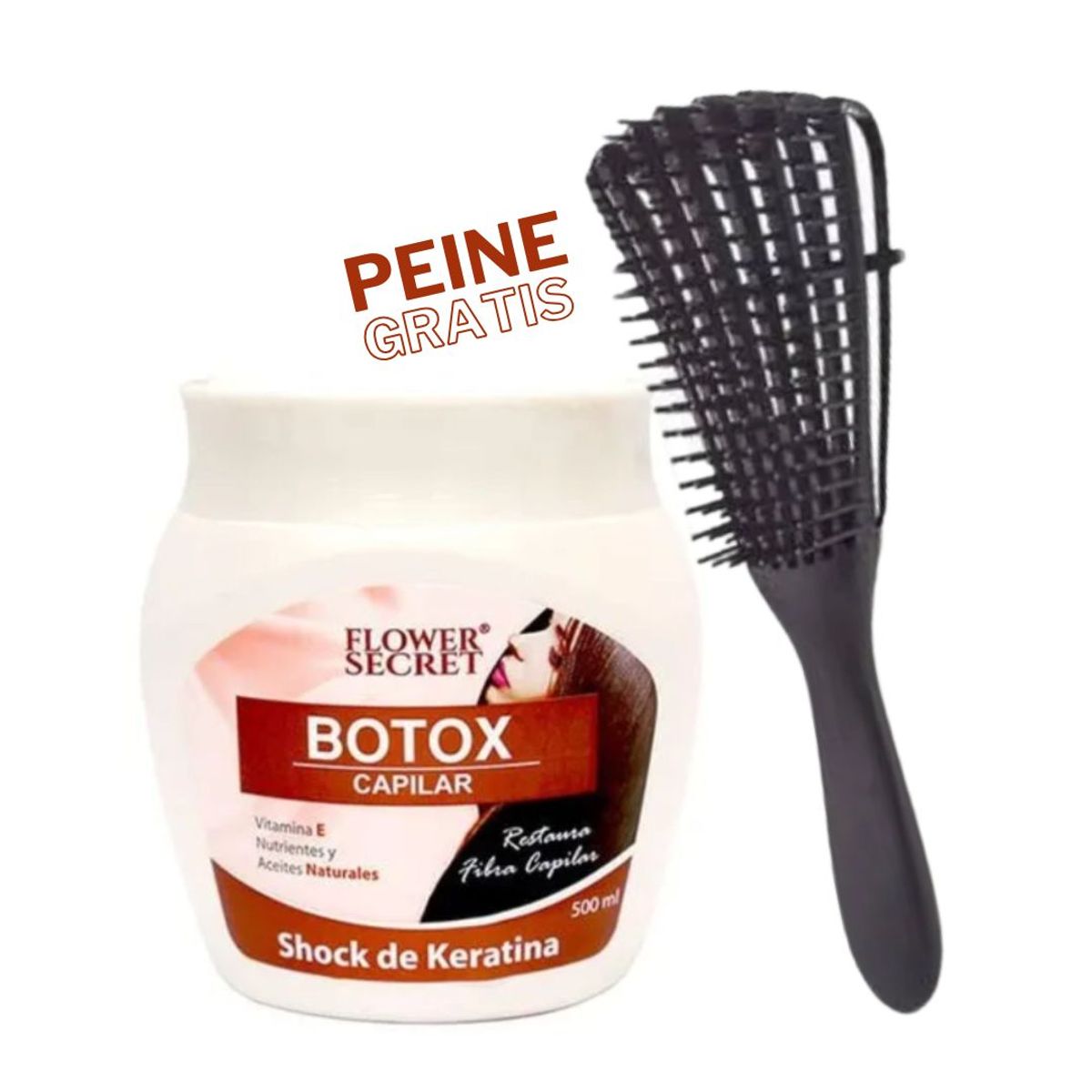 GENERICO - Botox Capilar Shock De Keratina + Peine