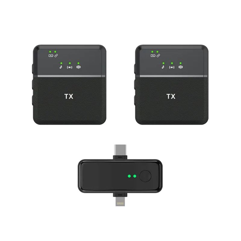 OEM - Micrófono Inalámbrico Solapero Sx31 3en1 – Tipo C, Lightning y 3.5 mm