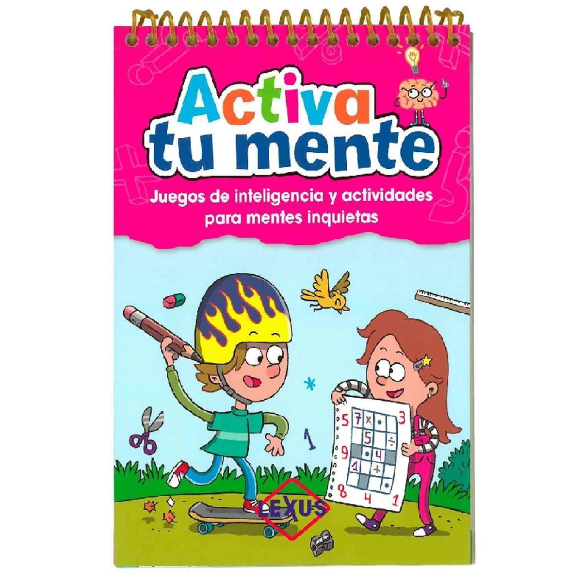 GENERICO - Pack x2 libros - Activa tu Mente - Juegos y Pasatiempos para mantener en forma tu cerebro