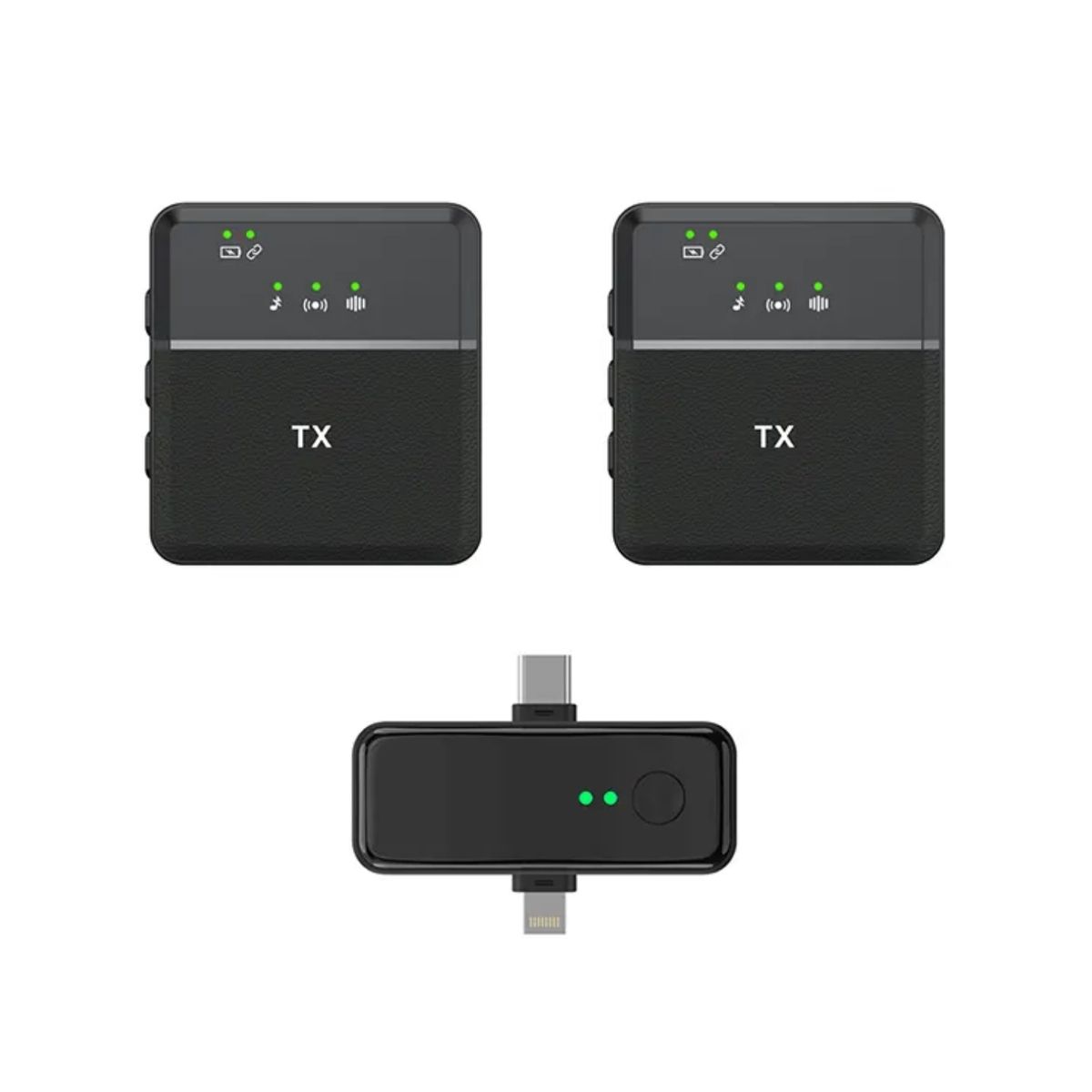 PENTHA - Micrófono Inalámbrico Solapero Sx31 3en1 – Tipo C, Lightning y 3.5 mm