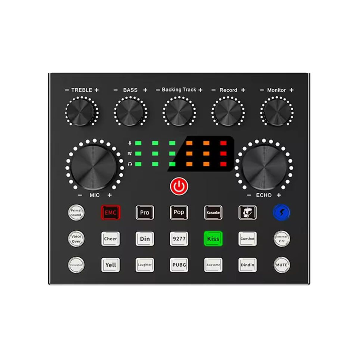 OEM - V8S Tarjeta de Sonido Profesional USB Grabación y Transmisión Live