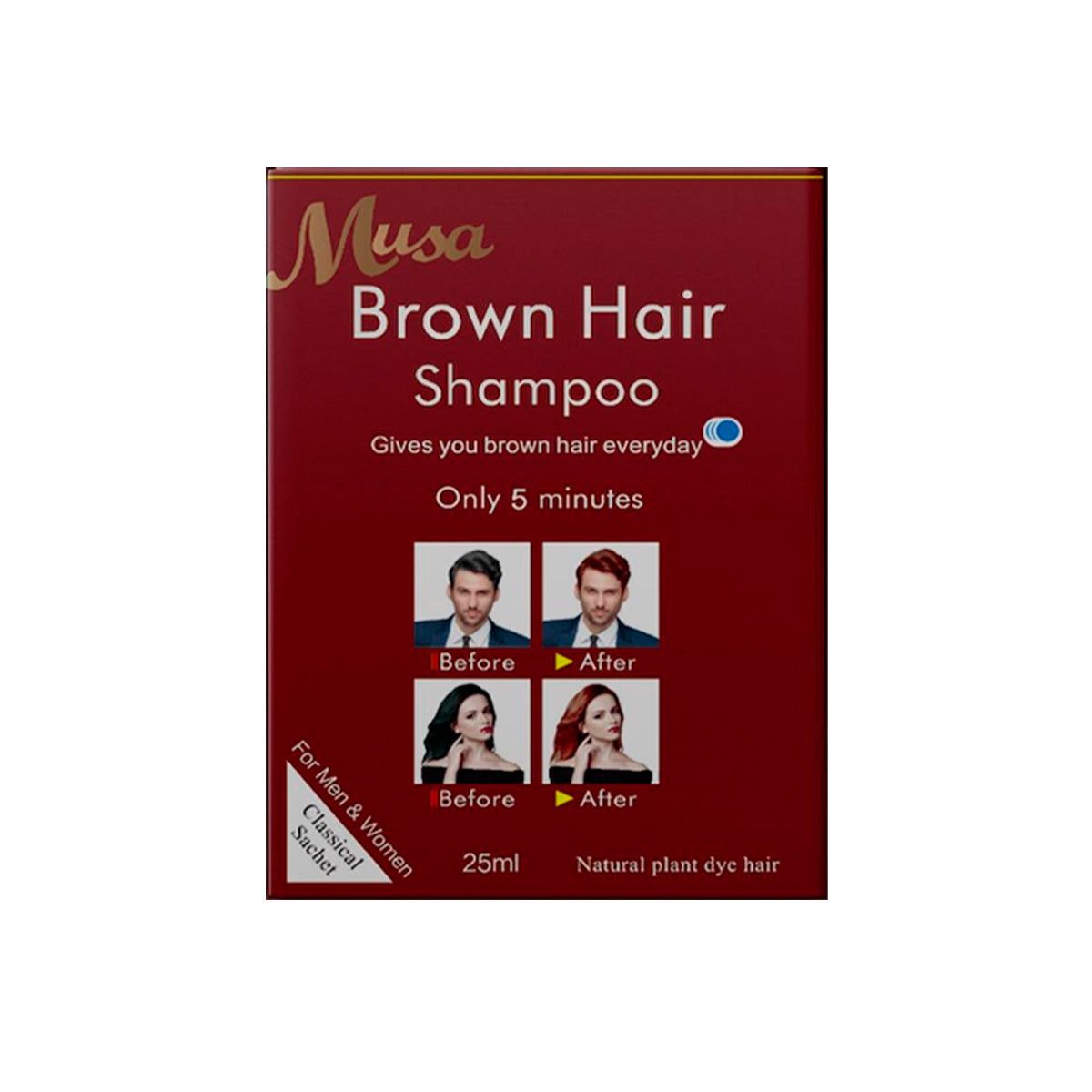 GENERICO - Shampoo Tinte Borgoña 845 25mlx10 en Sachets Musa