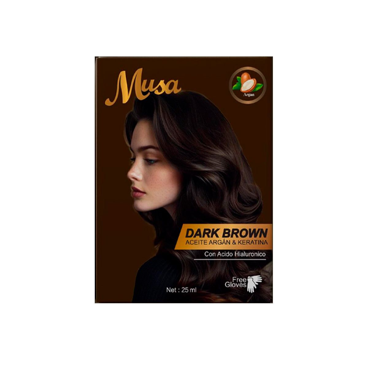 GENERICO - Shampoo Tinte Marron Oscuro 3N 25mlx10 en Sachets Musa