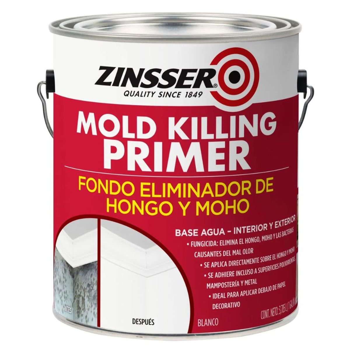 RUST OLEUM - Imprimante Mold Killing Primer Elimina Hongo y Moho 3785L