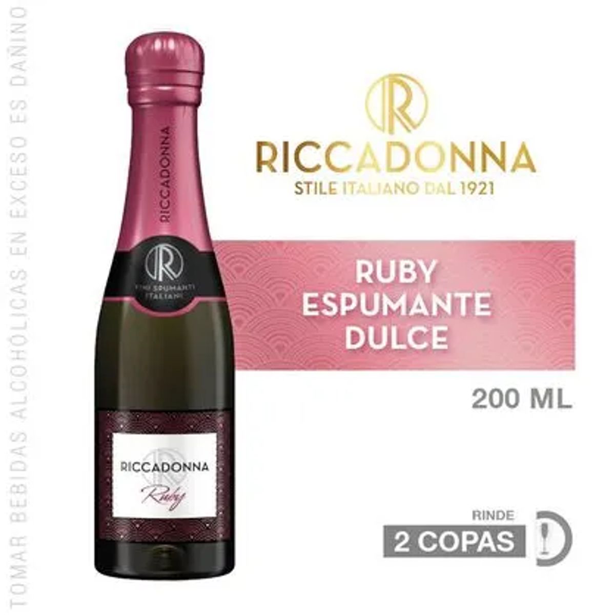 RICCADONNA - Espumante RICCADONNA Ruby Botella 200ml