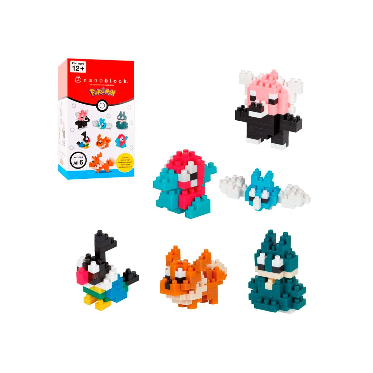 POKEMON - Pokemon Nanoblock Set de 6 Tipo Normal