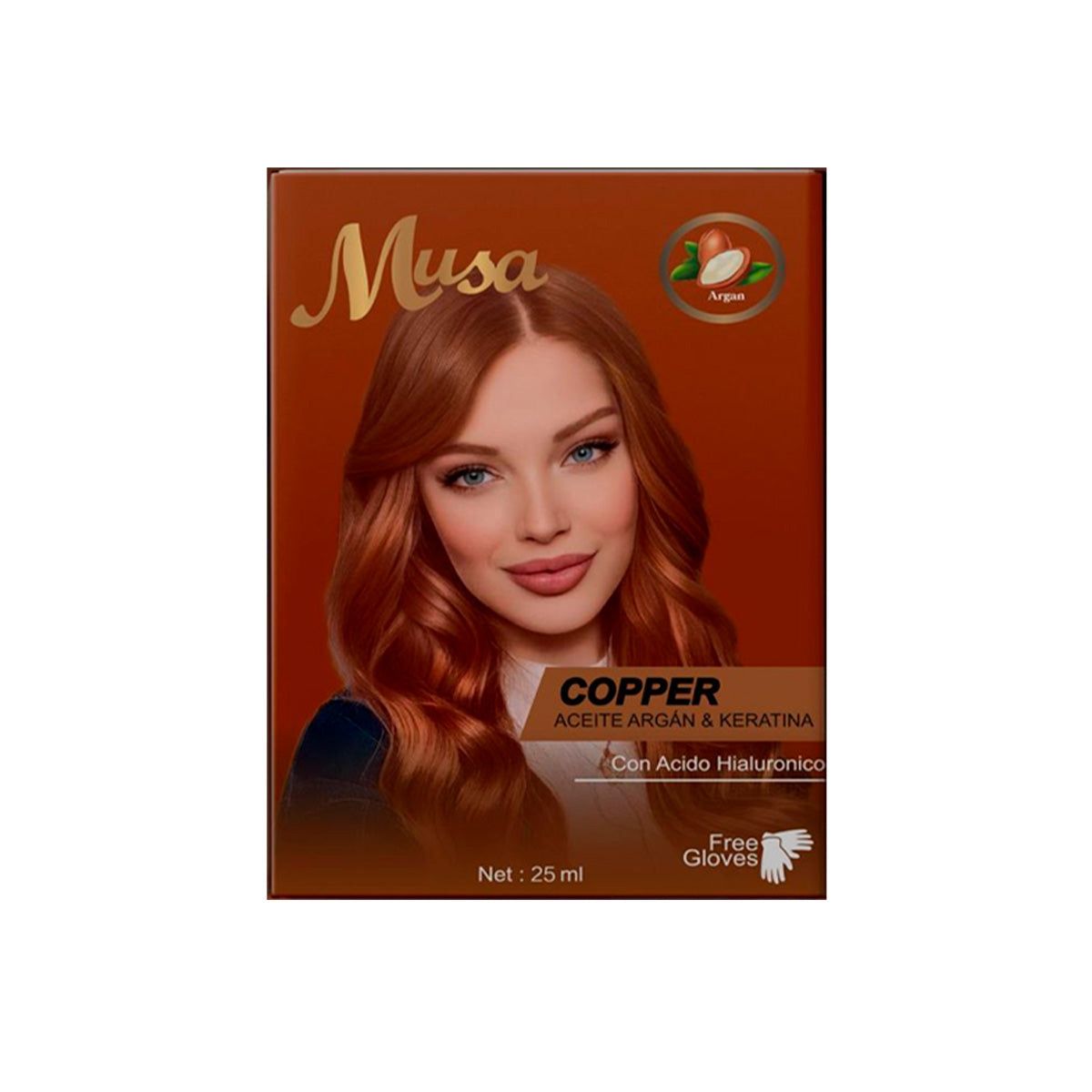 GENERICO - Shampoo Tinte Cobrizo 643 25mlx10 en Sachets Musa