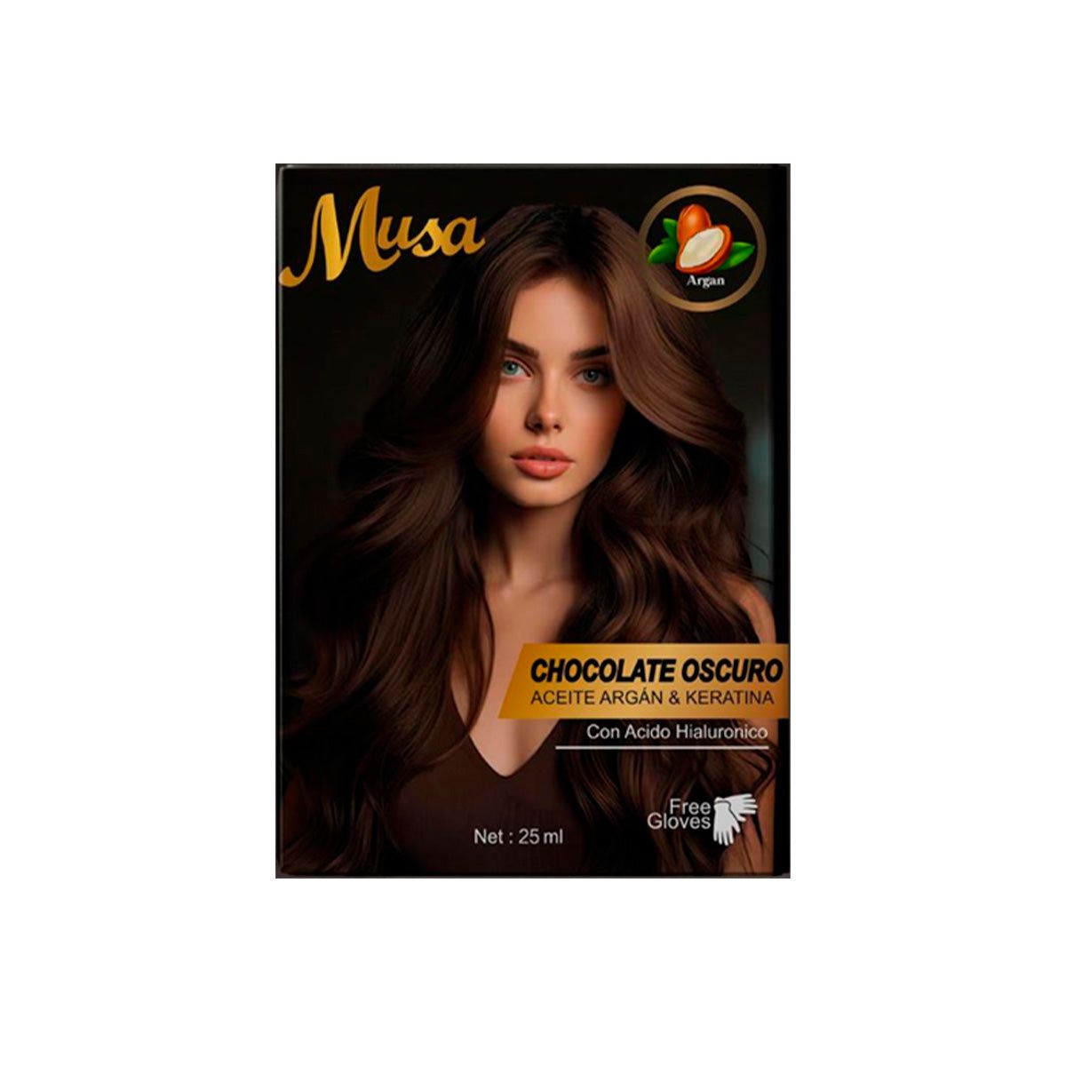 GENERICO - Shampoo Tinte Chocolate Oscuro 1CH 25mlx10 en Sachets Musa