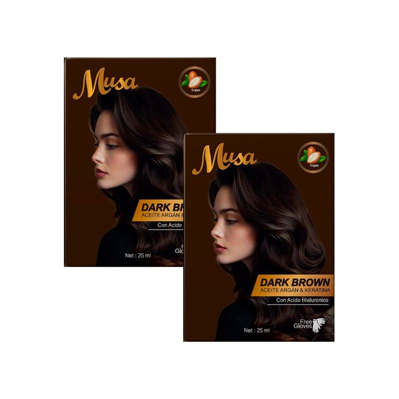 GENERICO - Shampoo Tinte Marron Oscuro 3N 25mlx10 en Sachets Musa 2 und