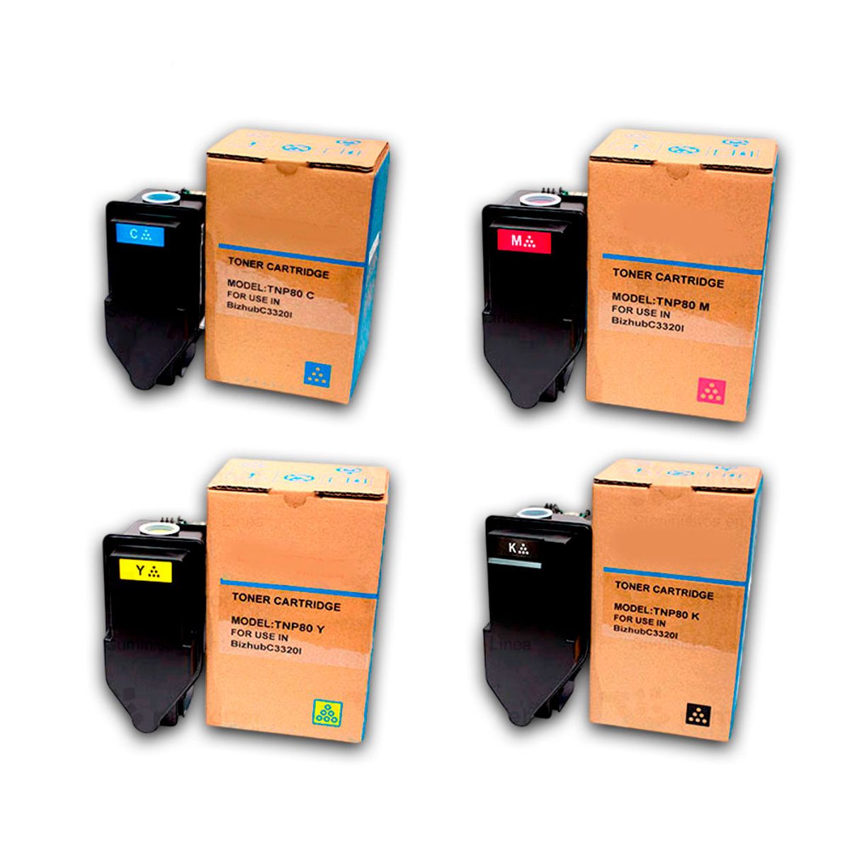 KONICA MINOLTA - Kit de Toner Konica Minolta TNP51 Negro y Color Compatible