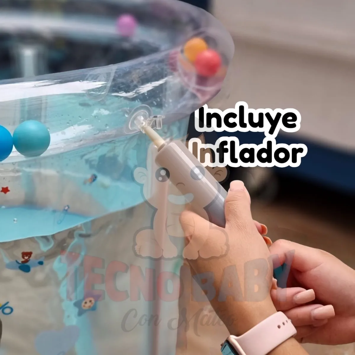TECNOBABY CON MATEO - Piscina de Estimulación Temprana para bebés