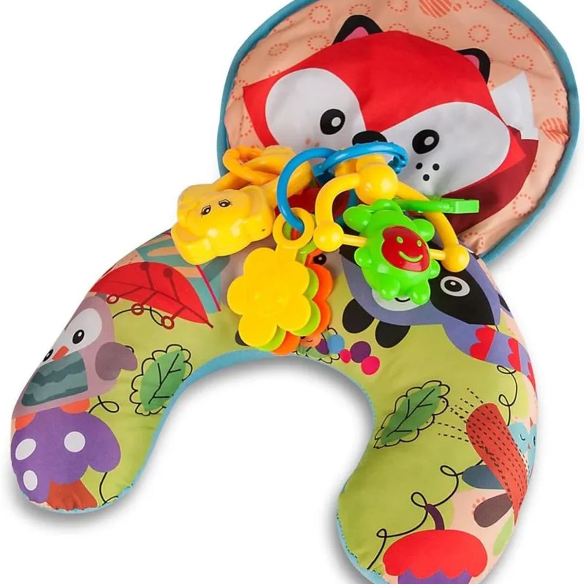 MEYING - JUGUETE ESTIMULACIÓN ALMOHADA COJIN PARA BEBE ZORRO