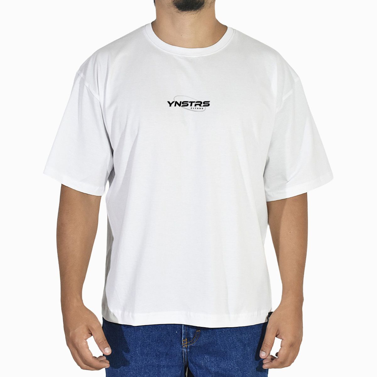 YONISTERS CLOTHING - Polo Oversize de Algodón Hombre Blanco DeLorean Yonisters Clothing