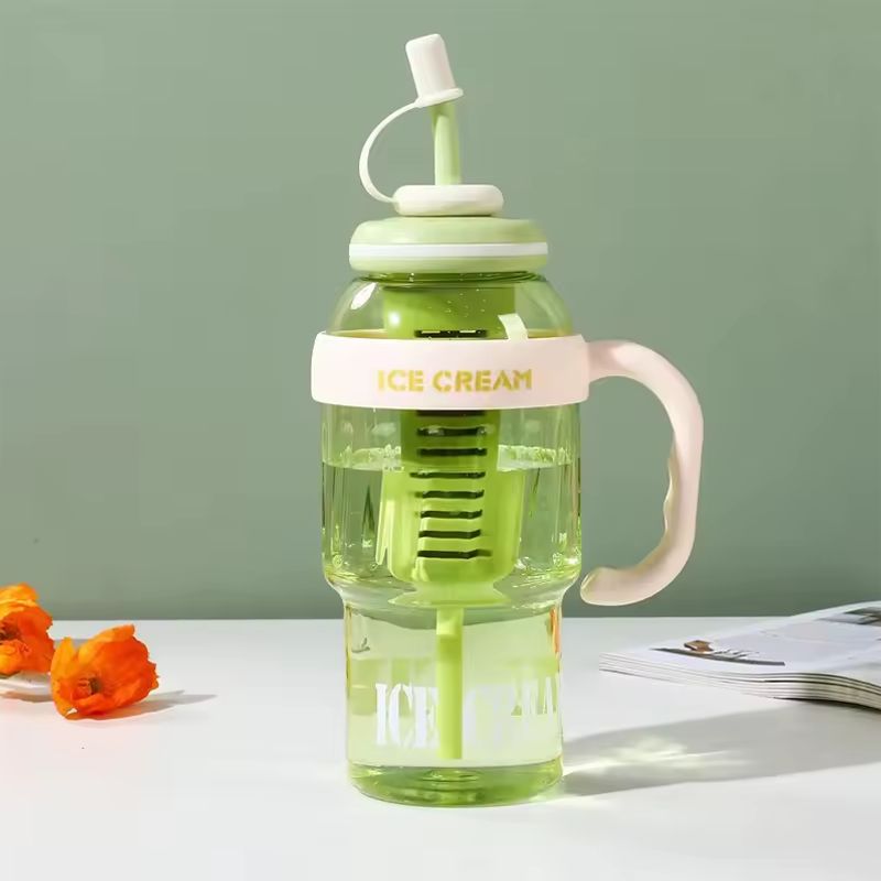 GENERICO - BOTELLA TAZA TOMATODO CON FILTRO Y SORBETE 1400 ML