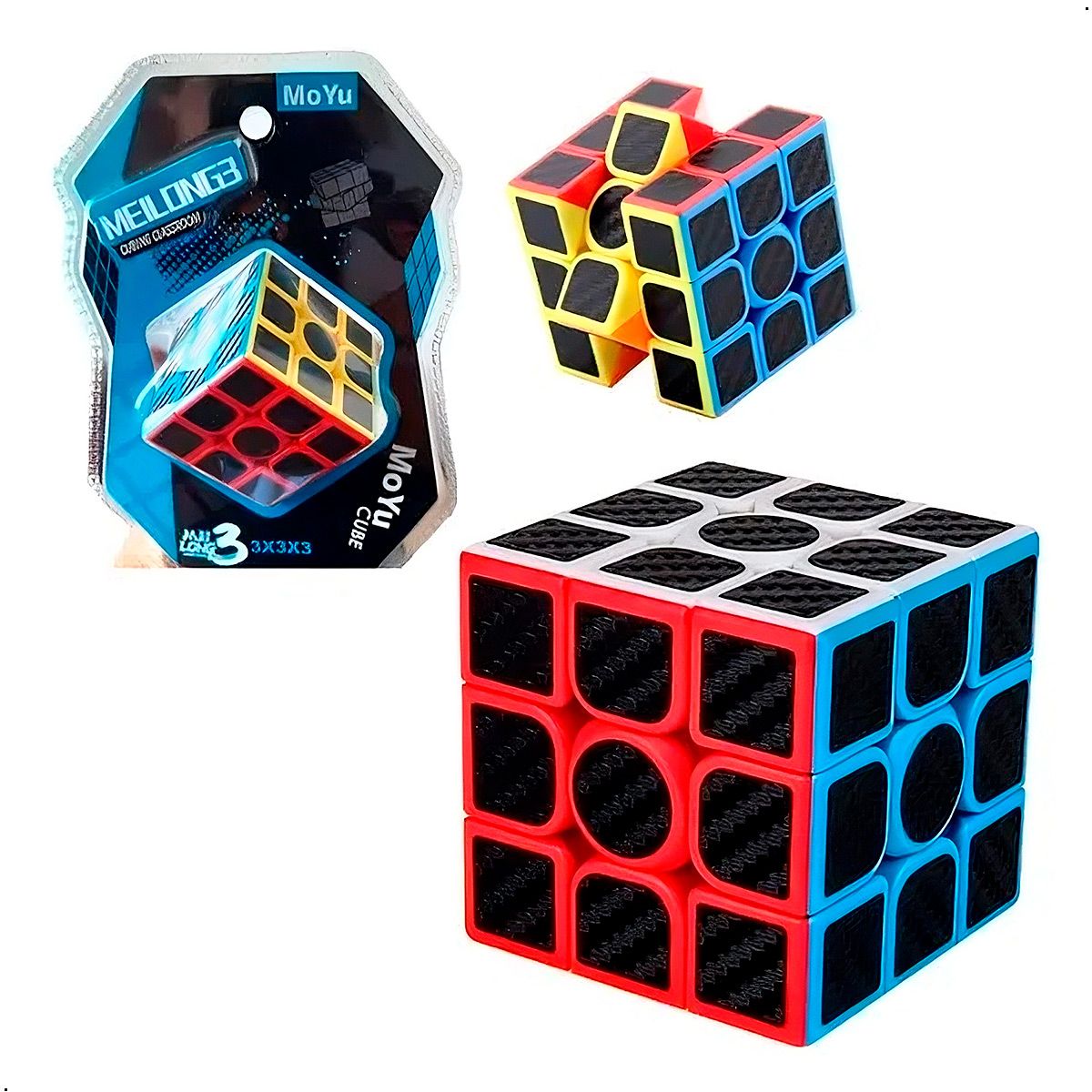 MOYU - Cubo Magico Meilong3 Moyu Mf8941 Cubo 3x3 Fibra De Carbono