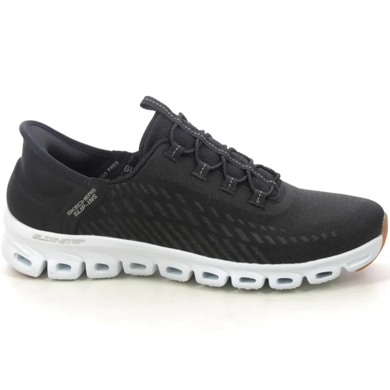 SKECHERS - Zapatilla Skechers Glide Step Tranquility 104574BKW Negro para Mujer