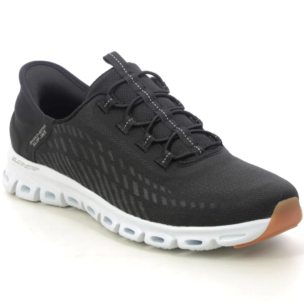 SKECHERS - Zapatilla Skechers Glide Step Tranquility 104574BKW Negro para Mujer