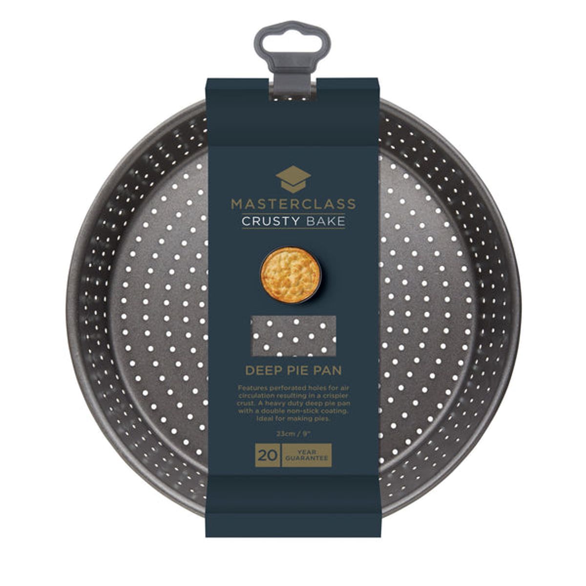 MASTERCLASS - Molde con agujeros para Tartas y Pasteles hondo Antiadherente Crusty Bake de MasterClass