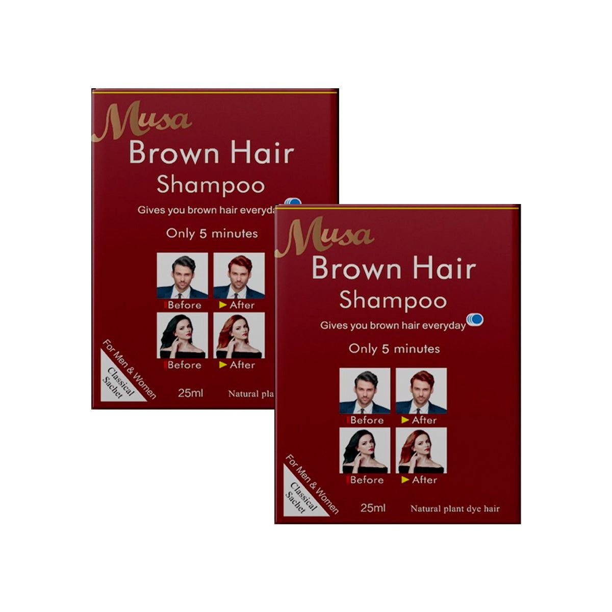 GENERICO - Shampoo Tinte Borgoña 845 25mlx10 en Sachets Musa 2 und