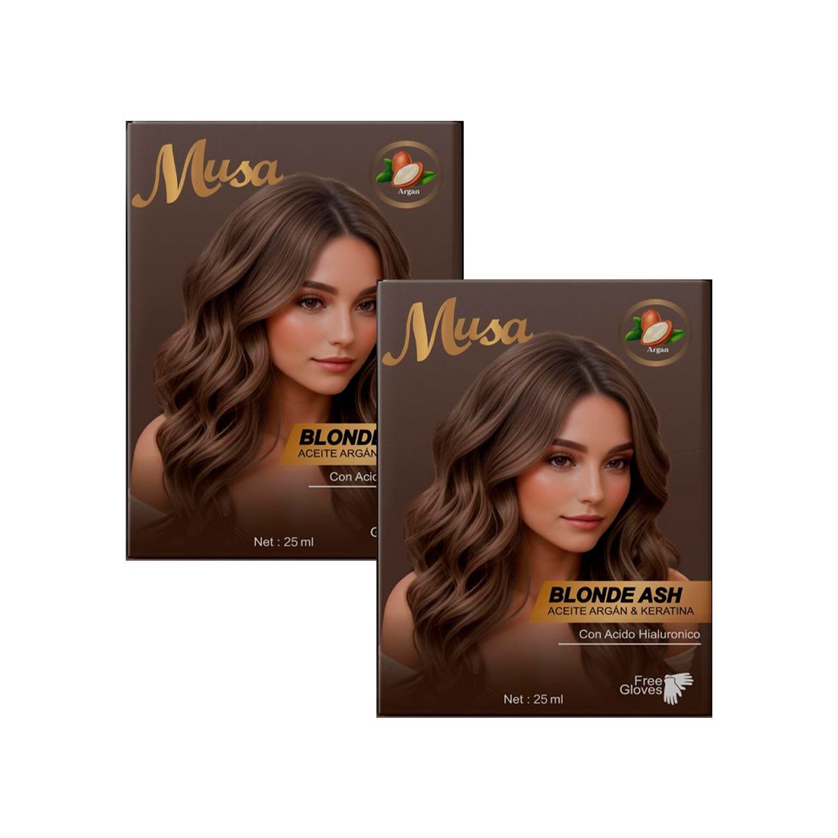 GENERICO - Shampoo Tinte Cenizo 71 25mlx10 en Sachets Musa 2 und