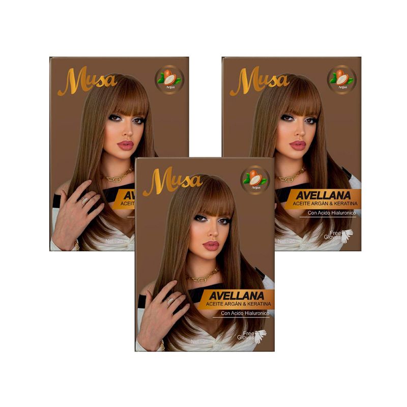 GENERICO - Shampoo Tinte Avellana 1G 25mlx10 en Sachets Musa 3 und