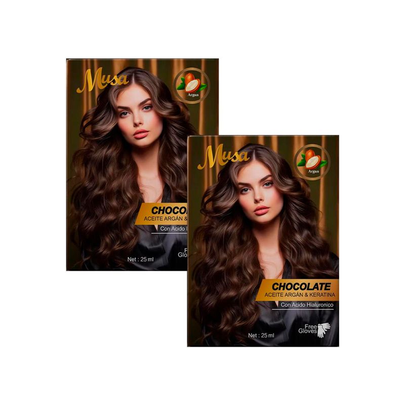 GENERICO - Shampoo Tinte Chocolate 54CH 25mlx10 en Sachets Musa 2 und