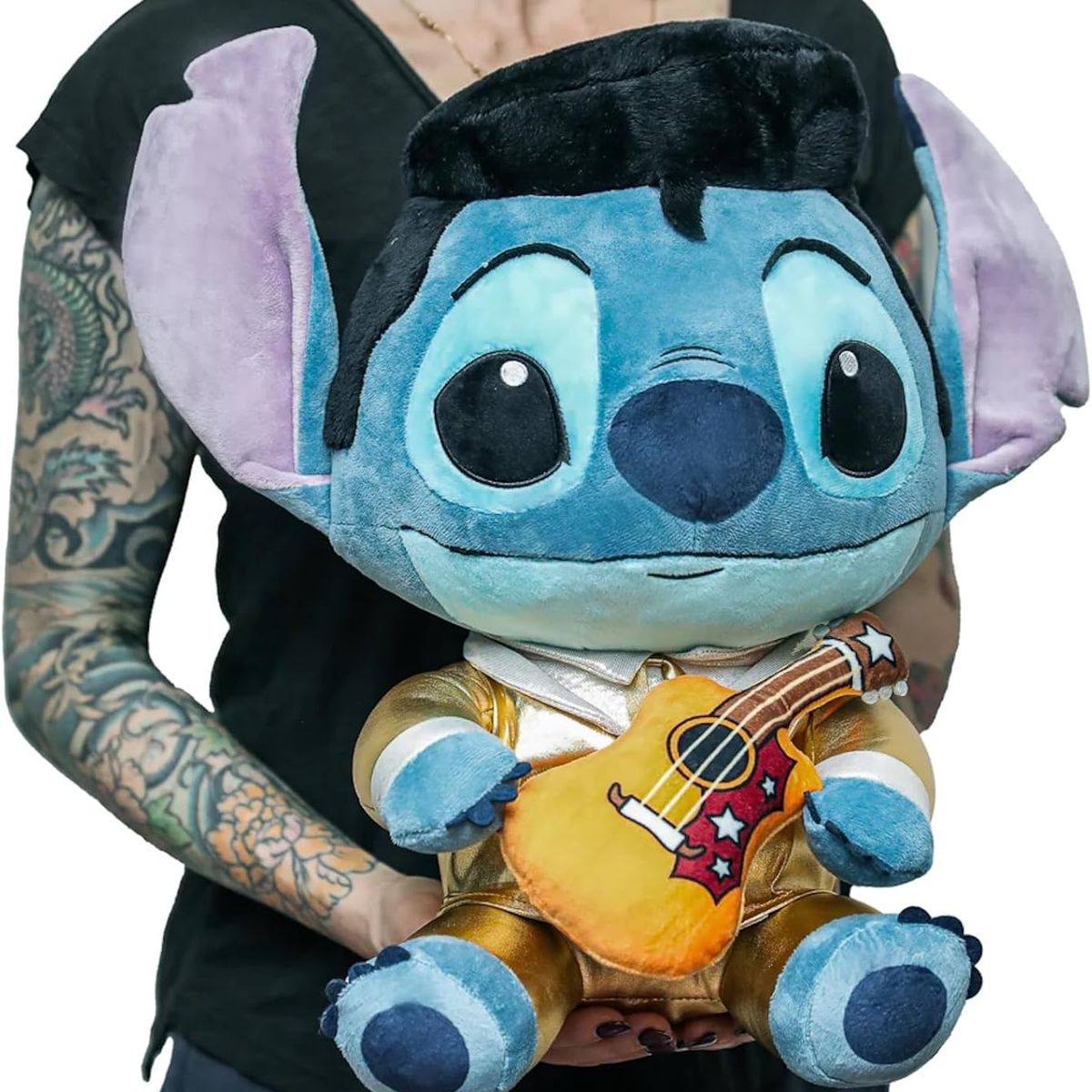 FUNKO - PELUCHE STITCH ELVIS CON VIBRACION 40CM ORIGINAL