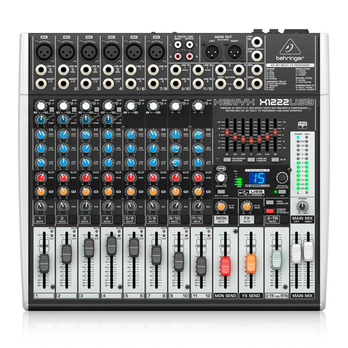 BEHRINGER - Mezcladora Behringer Analogico Xenyx X1222USB
