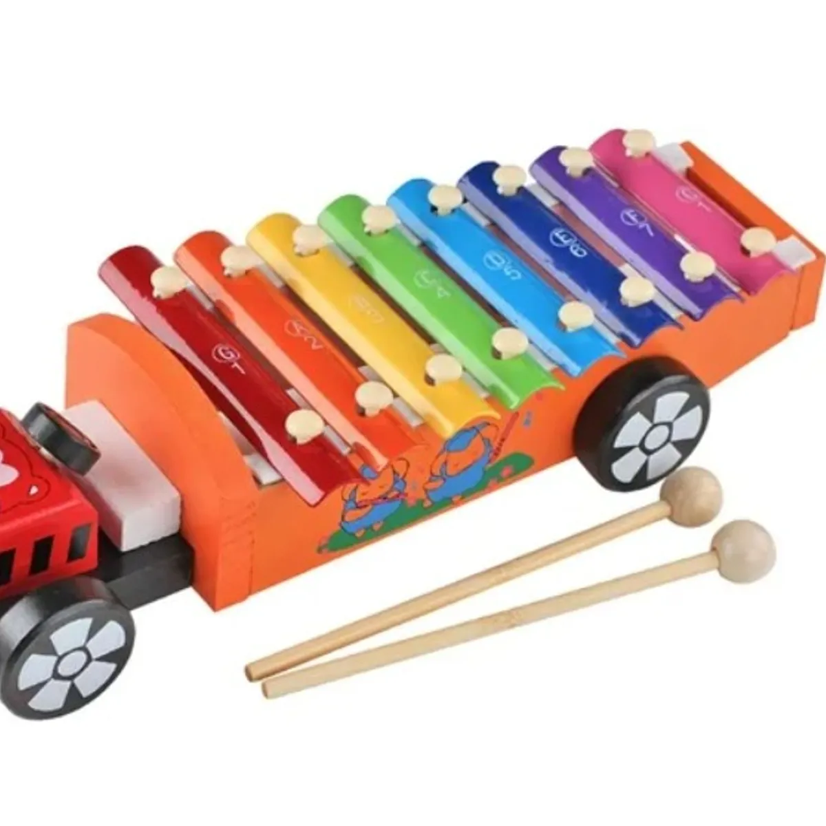 GENERICO - Camión de bombero Xilófono con arrastre