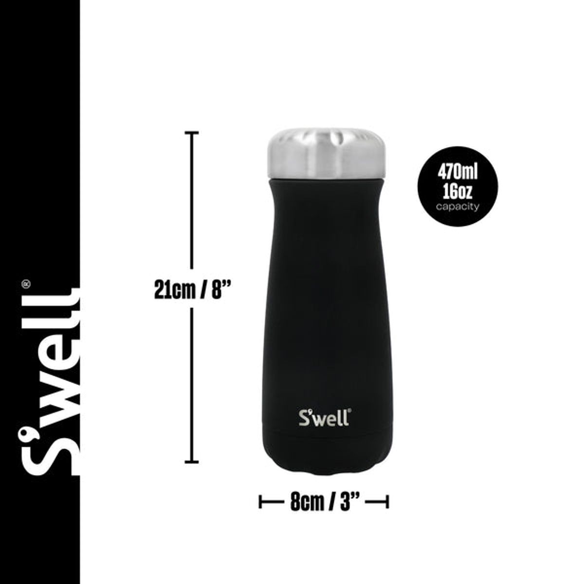 GENERICO - Swell Onyx Traveler 470ml Taza térmica
