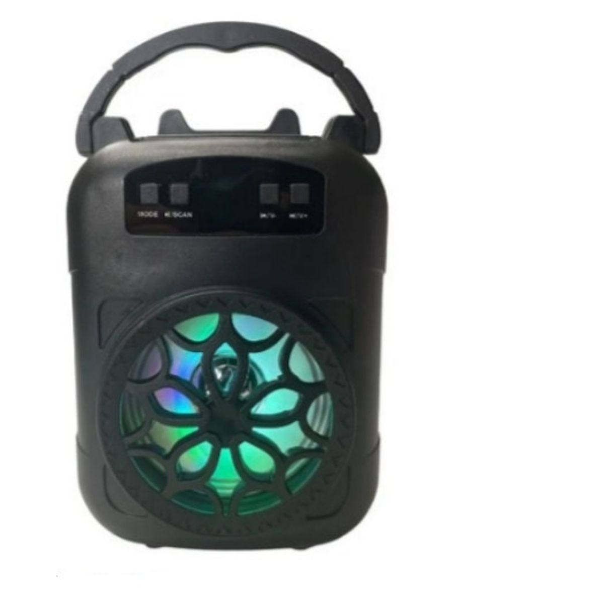 GENERICO - Parlante Bluetooth Portatil LED inalámbrico Negro