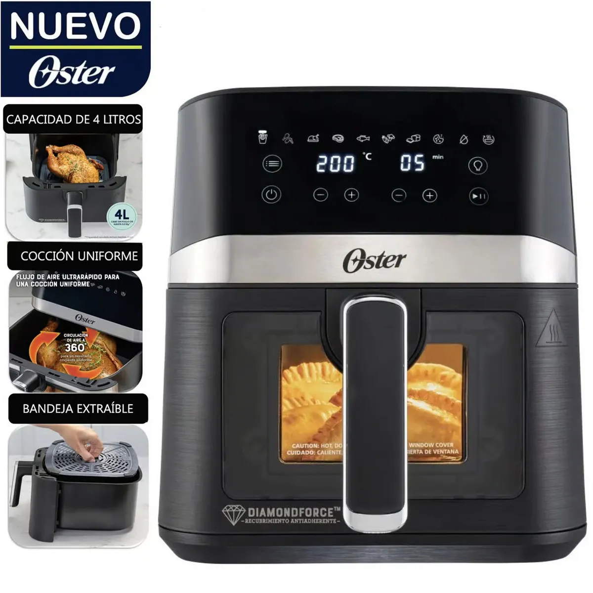 OSTER - Freidora de Aire Digital Oster® CKSTAF40WDDF
