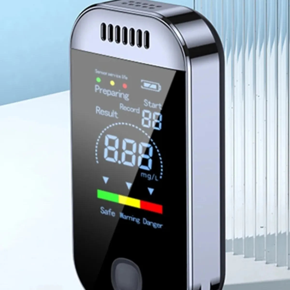 GENERICO - ALCOHOLIMETRO DIGITAL RECARGABLE LLAVERO MINI