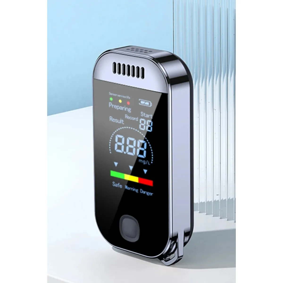 GENERICO - ALCOHOLIMETRO DIGITAL RECARGABLE LLAVERO MINI