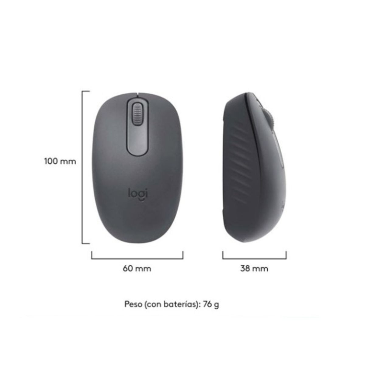 LOGITECH - Mouse Logitech M196 Bluetooth Black