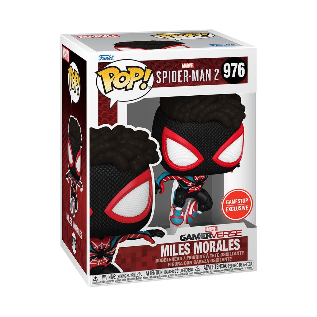 FUNKO - Funko Pop Spiderman Miles Morales 976 Exclusivo Gamestop