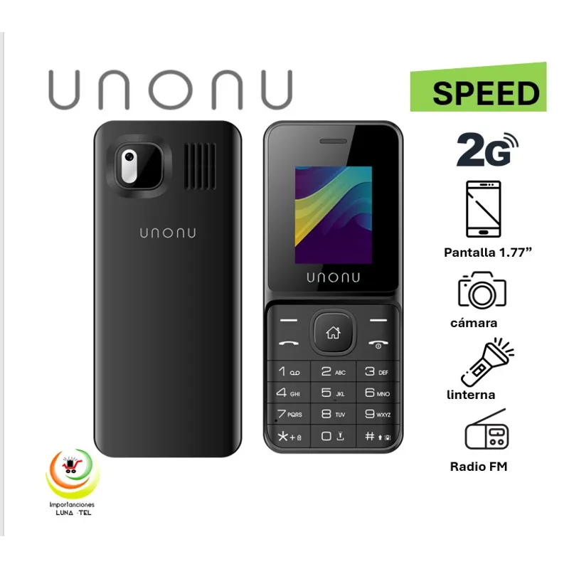 UNONU - CELULAR BASICO UNONU SPEED  2G PANTALLA 1.77"