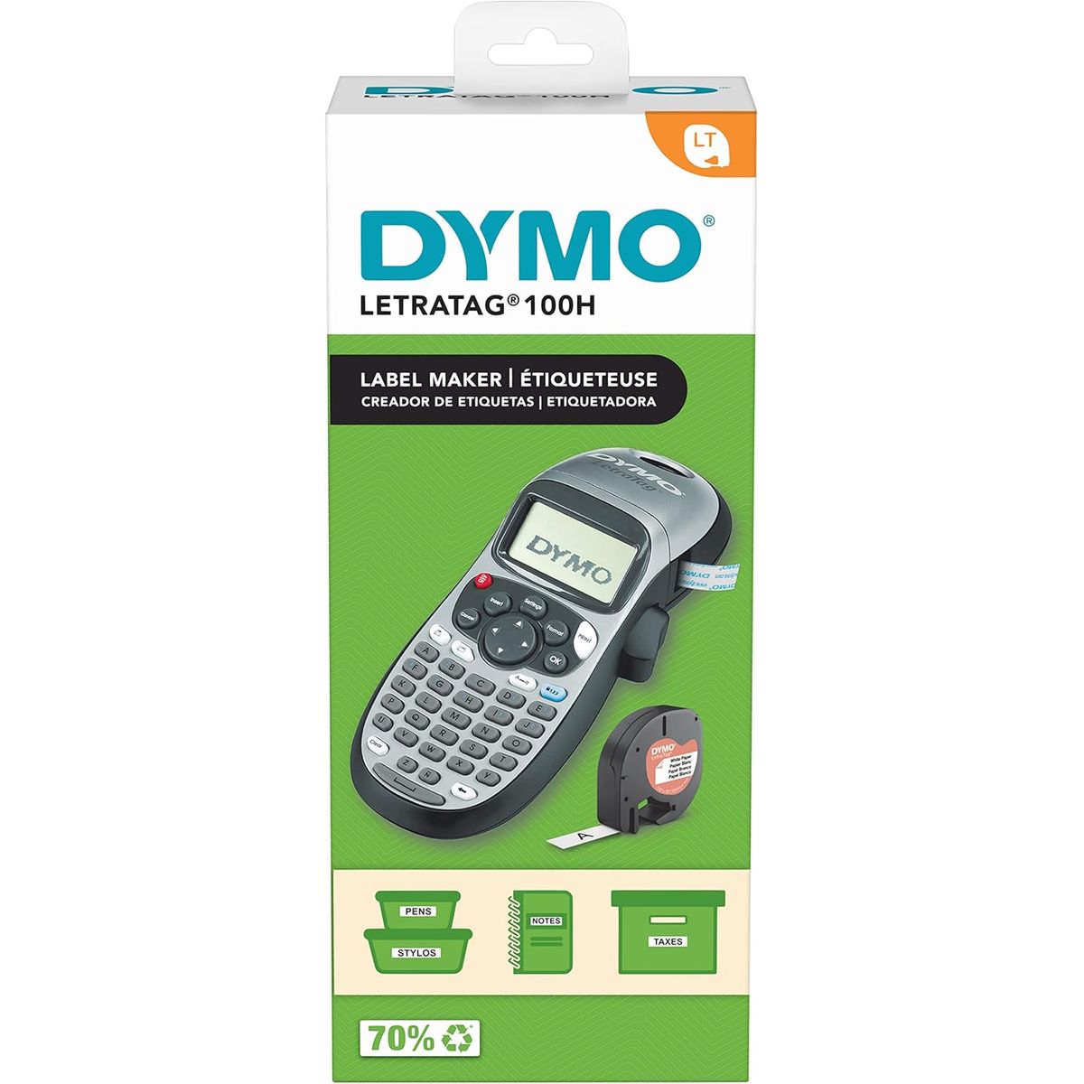 DYMO - ROTULADOR DIGITAL DYMO LETRATAG 100H INCLUYE 1 CINTA DYMO
