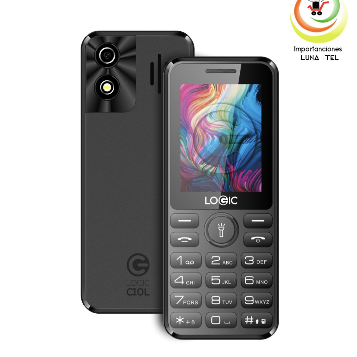LOGIC - CELULAR BASICO  LOGIC C10L  4G PANTALLA 2.4" Que Te Conecta a Tus Redes Sociales Favoritas