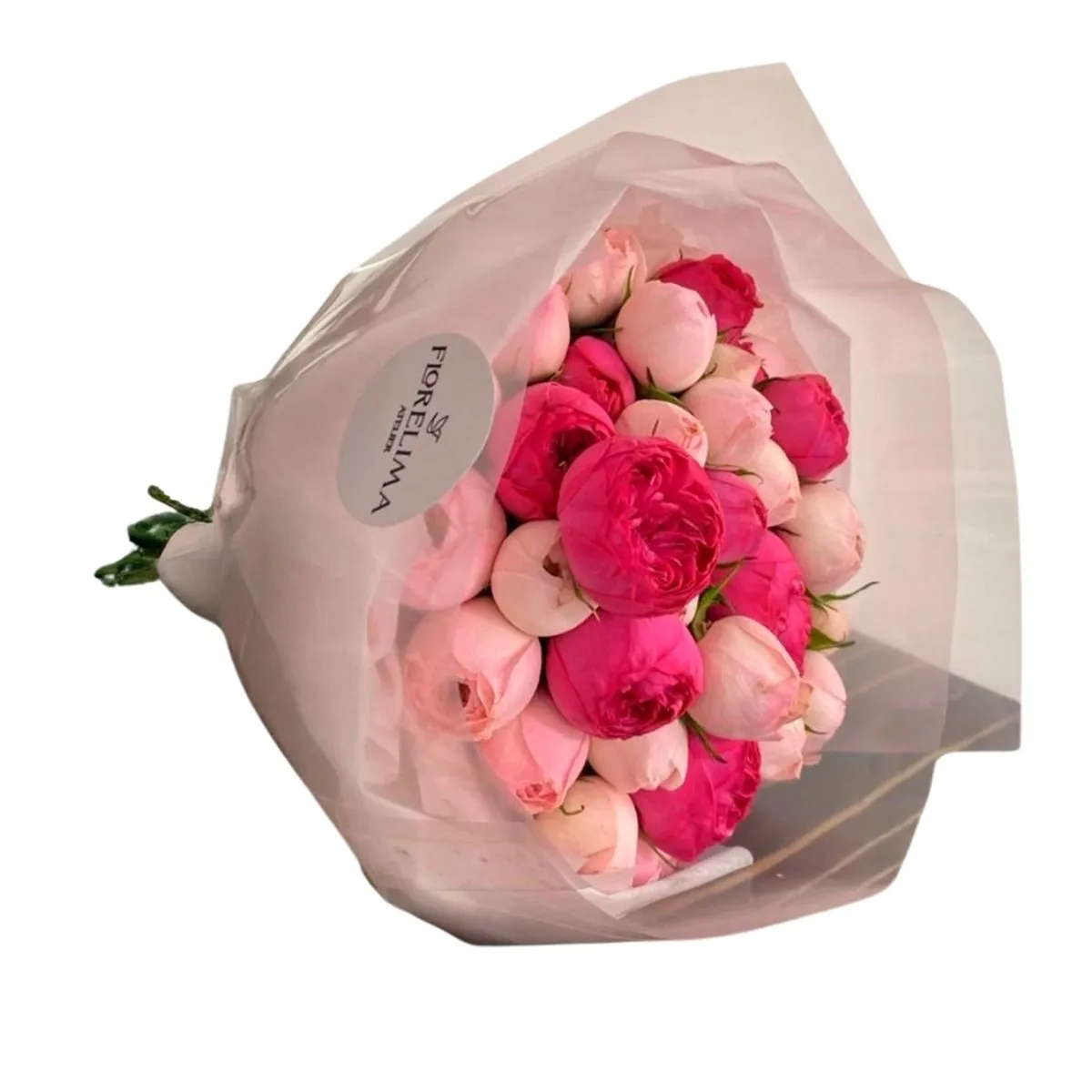 GENERICO - Ramo Peonias XL: 50 rosas inglesas