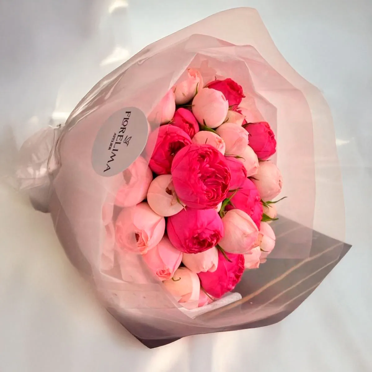 GENERICO - Ramo Peonias XL: 50 rosas inglesas