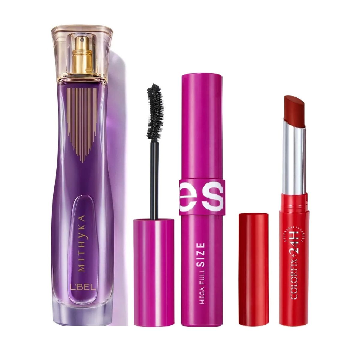 LBEL - PACK MITHYKA  LBEL+ MASCARA PESTAÑAS  + LABIAL COLORFIX